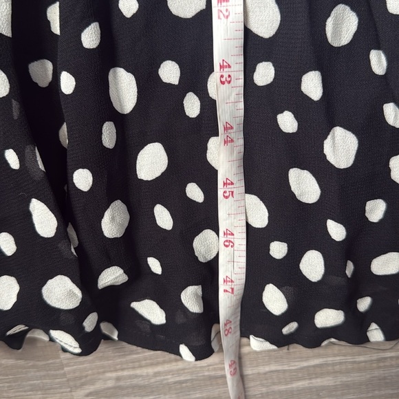 Reformation WILDFLOWER POLKA-DOT GEORGETTE MIDI DRESS IN BLACK 2 - Picture 16 of 16